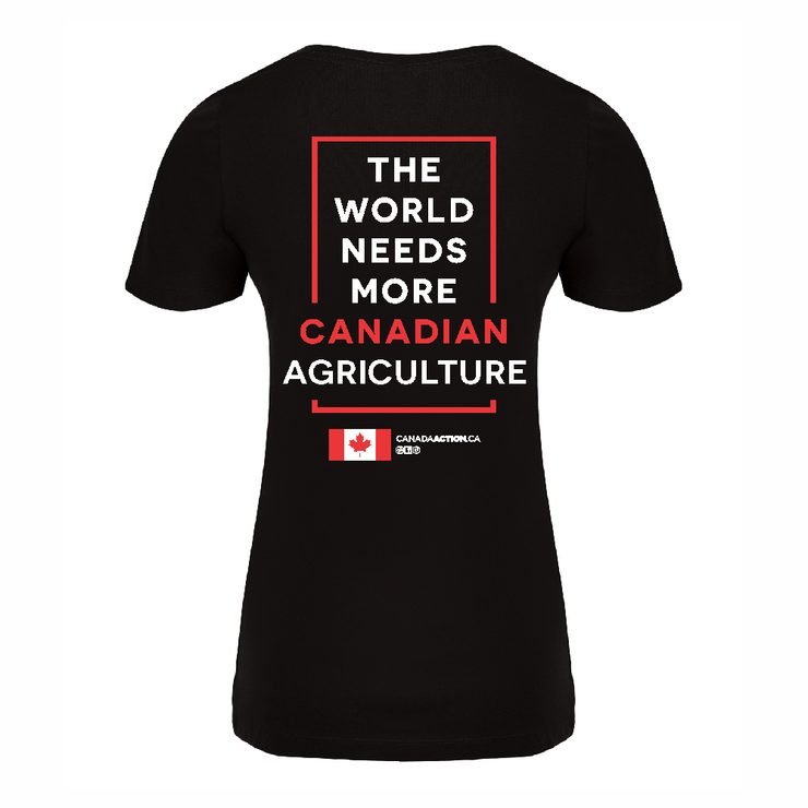 'I Love Canadian Agriculture' Women's V-Neck