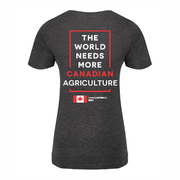 'I Love Canadian Agriculture' Women's V-Neck