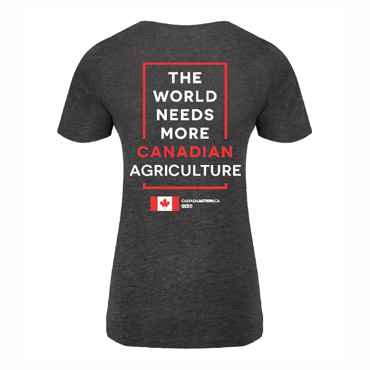 'I Love Canadian Agriculture' Women's V-Neck