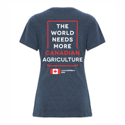 'I Love Canadian Agriculture' Women's V-Neck