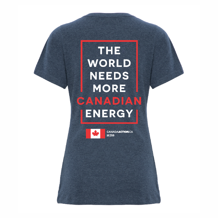 'I Love Canadian Pipelines' Women's V-Neck