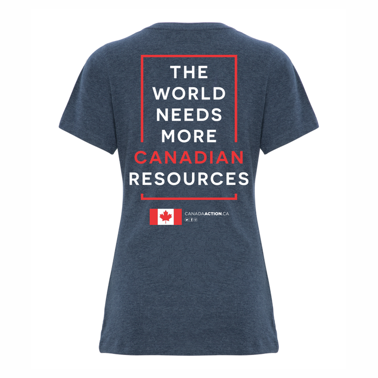 'I Love Canadian Forestry' Women's V-neck