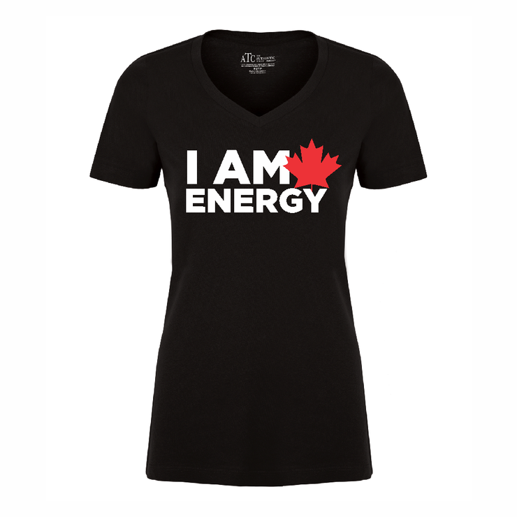 'I am Canadian Energy' Women's V-neck