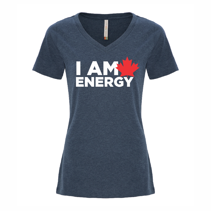 'I am Canadian Energy' Women's V-neck