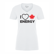 'I Love Canadian Energy'  Women's V-neck