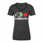 'I Love Canadian Forestry' Women's V-neck