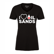 I Love Oil Sands Women's V-neck