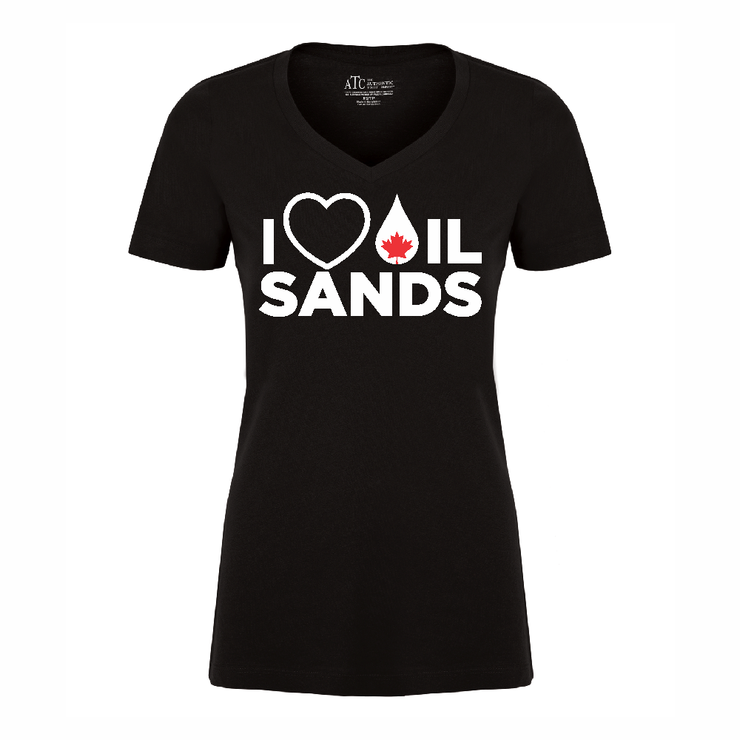I Love Oil Sands Women's V-neck