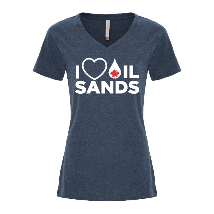 I Love Oil Sands Women's V-neck